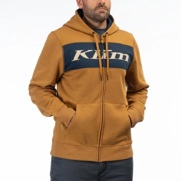 Klim Trailside Hoodie Golden Brown - Dress Blues