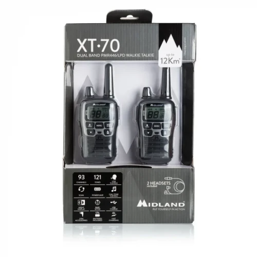 Statie radio PMR Midland XT70 set 2 buc